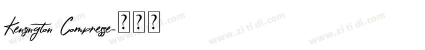 Kensington Compresse字体转换